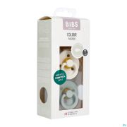 Bibs 1 Fopspeen Symmetric Duo Sage/ivory