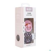 Bibs 2 Fopspeen Studio Duo Polka Mocha/pink