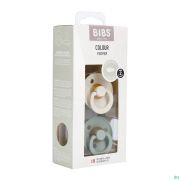 Bibs 2 Fopspeen Symmetric Duo Sage/ivory