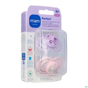 Mam Perfect Fopspeen Silicone 16m+ Pink 2