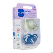 Mam Perfect Fopspeen Silicone 6-16m Blue 2