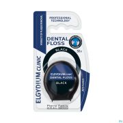 Elgydium Clinic Dental Floss Black 50m