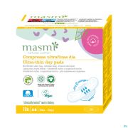 Masmi Serviette Hyg. Ultra Mince Jour 100%coton 10
