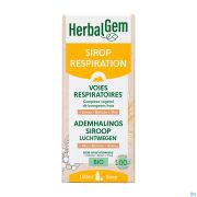 Herbalgem Sirop Respiration Bio Enf-adulte 150ml