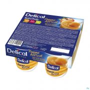 Delical Nutra Compote Pomme Abricot 4 X 125 g - Vue détail 1