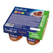 Bs Nutrition Delical Creme Dessert Hp-Hc Z/suiker Cacao 4X125G - Detail 1