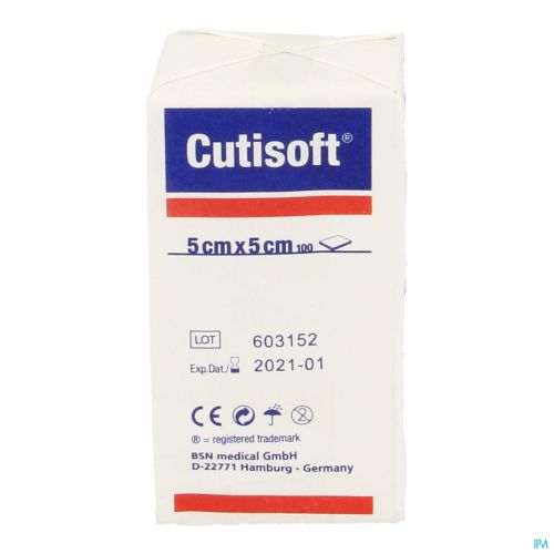 Cutisoft Injection Swab CUTISOFT NON STERILE NON WOVEN 5 X 5 CM (100) : Pansements ...
