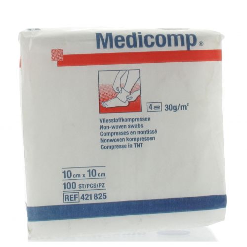HARTMANN MEDICOMP COMPRESSES NON STERILES 4 PLIS 10 X 10 CM (100)