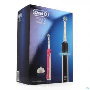 Oral B Brosse A Dents Electrique Pro 2950 Black + Pink - Vue détail 1
