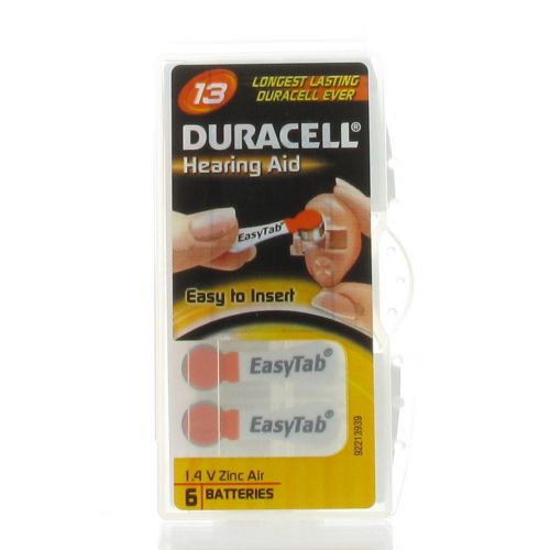 DURACELL PILE AUDITIVE EASYTAB DA13 ORANGE (6)