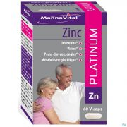 Mannavital Platinum Zinc 60 Capsules - Vue détail 1
