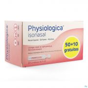 Physiologica Isonasal Unidose 50+10x5ml Promo