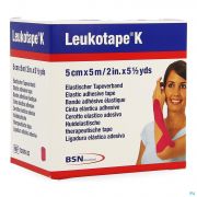 Leukoplast Leukotape K Kleefwindel Elast Roze 5Cmx5M 1 - Detail 1