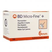Bd Microfine Pennaalden 0,25Mm 31G 6Mm 100 320734 - Detail 1