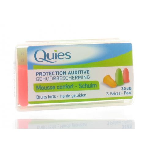 QUIES PROTECTION AUDITIVE MOUSSE (3 PAIRES)