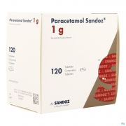 Paracetamol 1g Sandoz Tabl 120