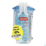 Assanis Pocket Gel 80ml +doekjes 12 1/2 Prijs