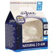 Difrax Fopspeen Natural 0-6M Nacht - Detail 1