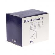 Bd Microlance 3 Aiguille 22G 1 1/4 Rb 0,7 X 30 Mm Noir (100) - Vue détail 1
