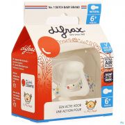 Difrax Fopspeen Natural 6M+ Cliniclowns - Detail 1