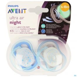 Philips Avent Sucette +6m Air Night Boy