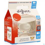 Difrax Fopspeen Natural 0- 6M Cliniclowns - Detail 1
