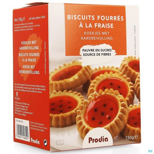 Prodia Biscuits Fourres Fraise 150g 5850