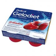 Delical Gelodiet Eau gel Sucree grenadine 4 X 120 g - Vue détail 1