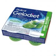 Delical Gelodiet Eau gel Edulcorant Menthe 4 X 120 g - Vue détail 1