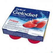 Delical Gelodiet Eau gel Sucree Fraise 4 X 120 g - Vue détail 1