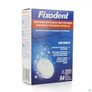 Fixodent Tablettes Dentiers Comp 54