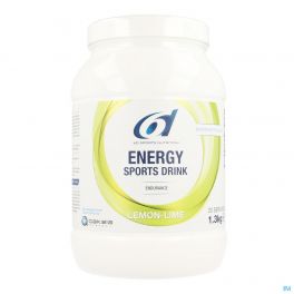 6d Sixd Energy Sports Drink Lemon Lime Pdr 1,3kg