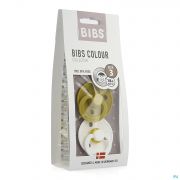 Bibs 3 Fopspeen Duo Mustard White - Detail 1