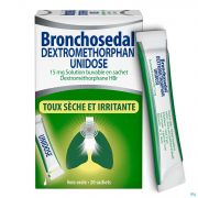 Bronchosedal Dextromethor.15mg Opl Zakje 20x5ml Ud
