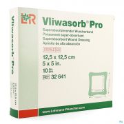 Lohmann Rauscher Vliwasorb Pro Verband 12,5X12,5Cm 10 32641 - Detail 1