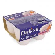 Delical Le Brasse Fraise 4 X 200 g - Vue détail 1