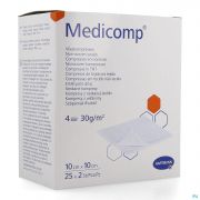 Medicomp Cp Ster 4pl 10x10cm 30g 25x2