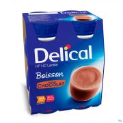 Delical Boisson Lactée Hp-hc Chocolat 4x200ml