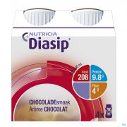 Nutricia Diasip Chocolade Fles 4X200Ml - Detail 1