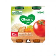 Olvarit Ratatouille Poulet Riz 2x250g 12m01