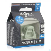 Difrax Sucette Natural +6 Mois Uni Vert - Vue détail 1