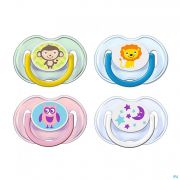 Philips Avent Fopspeen Aap Leeuw Maan Uil 0-6M 2 Scf196/18 - Detail 1