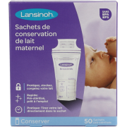Lansinoh Sachet Conservation Lait Maternel50 40056