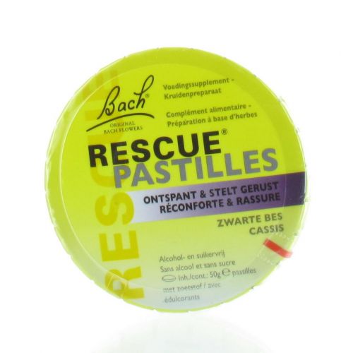 BACH FLOWER RESCUE PASTILLES CASSIS SANS SUCRE 50 G