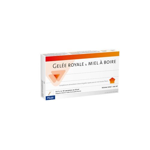 GELEE ROYALE ET MIEL BIO BUVABLE UNIDOSES 10 X 10 ML    