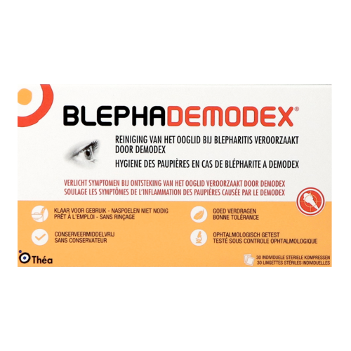 Blephademodex Compresse Nettoyante Yeux 30