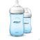 Philips Avent Natural 2.0 Zuigfles 260ml Blauw Duo SCF035/27