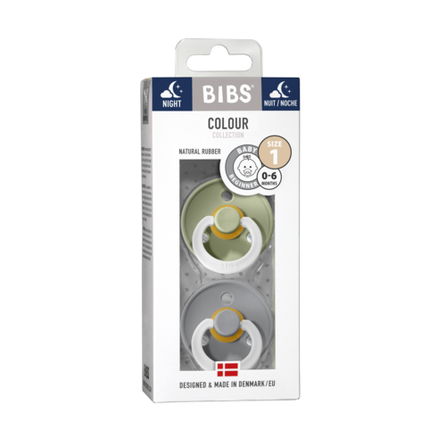 Bibs 1 Tetine Duo Glowindark Sage/cloud 2