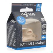 Difrax Sucette Natural Newborn Uni Rose - Vue détail 1
