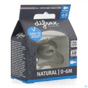 Difrax Sucette Natural 0-6 Mois Uni Assorti - Vue détail 1